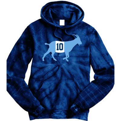 Messi Goat #10 Argentina Soccer Tie Dye Hoodie