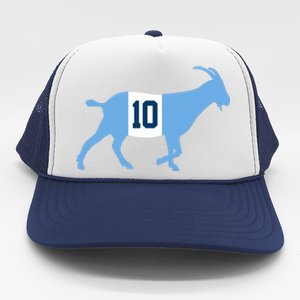 Messi Goat #10 Argentina Soccer Trucker Hat