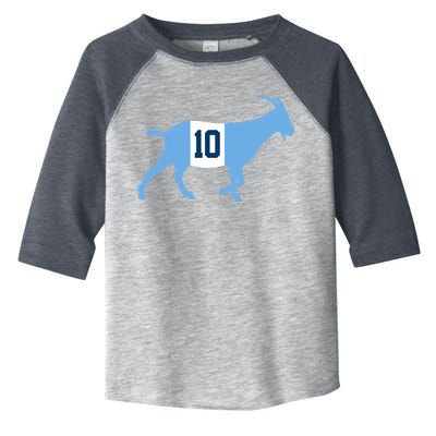 Messi Goat #10 Argentina Soccer Toddler Fine Jersey T-Shirt