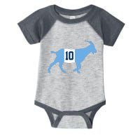 Messi Goat #10 Argentina Soccer Infant Baby Jersey Bodysuit