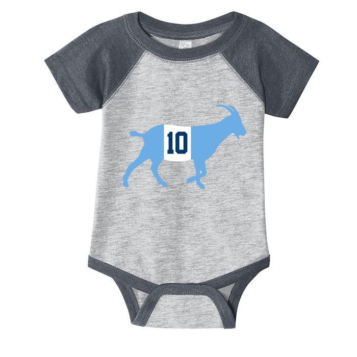 Messi Goat #10 Argentina Soccer Infant Baby Jersey Bodysuit