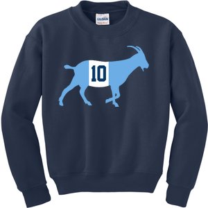 Messi Goat #10 Argentina Soccer Kids Sweatshirt