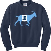 Messi Goat #10 Argentina Soccer Kids Sweatshirt