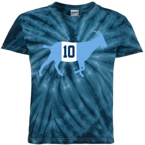 Messi Goat #10 Argentina Soccer Kids Tie-Dye T-Shirt