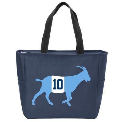 Messi Goat #10 Argentina Soccer Zip Tote Bag