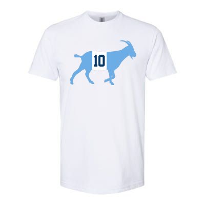 Messi Goat #10 Argentina Soccer Softstyle® CVC T-Shirt