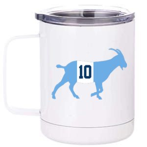 Messi Goat #10 Argentina Soccer 12 oz Stainless Steel Tumbler Cup