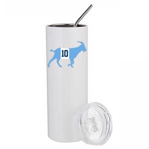 Messi Goat #10 Argentina Soccer Stainless Steel Tumbler