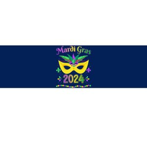 Mardi Gras 2024 Costume With Mask Bumper Sticker