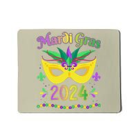 Mardi Gras 2024 Costume With Mask Mousepad