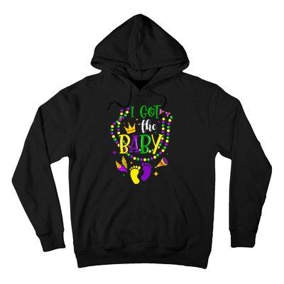 Mardi Gras 2024 I Got The Baby Pregnancy Announcement Hoodie