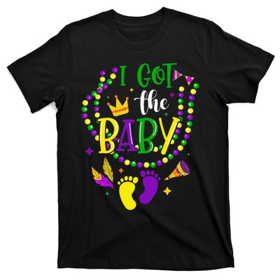 Mardi Gras 2024 I Got The Baby Pregnancy Announcement T-Shirt