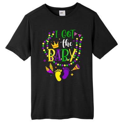 Mardi Gras 2024 I Got The Baby Pregnancy Announcement Tall Fusion ChromaSoft Performance T-Shirt