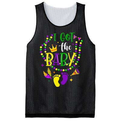 Mardi Gras 2024 I Got The Baby Pregnancy Announcement Mesh Reversible Basketball Jersey Tank