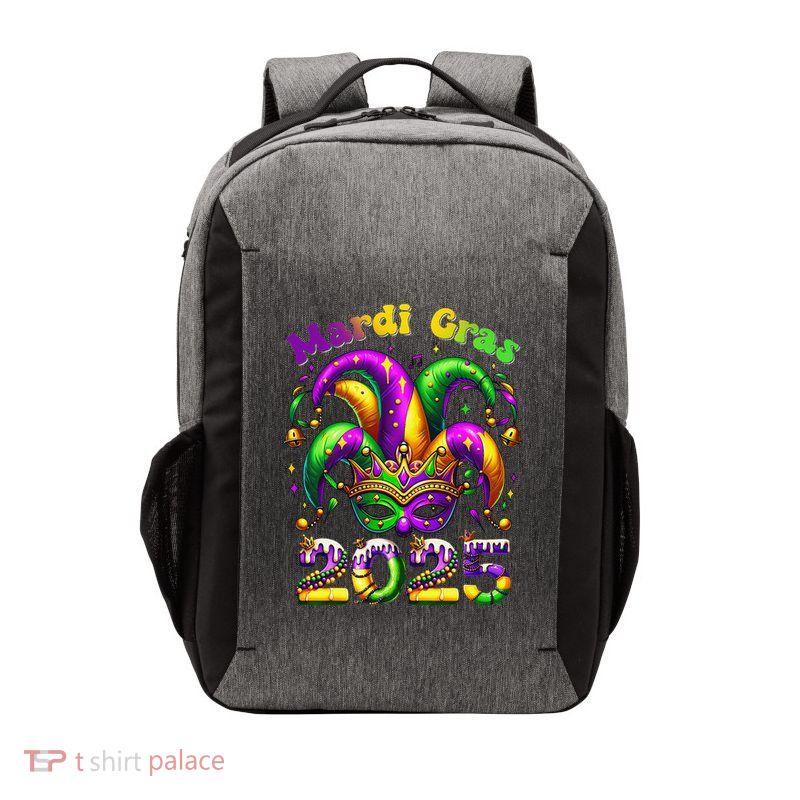 Mardi Gras 2025 Jester Outfit Gifts Vector Backpack