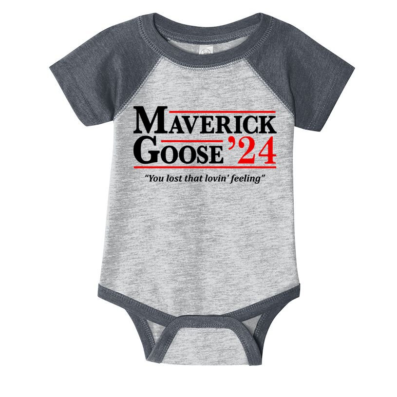 Maverick Goose 24 2024 Election Maverick For President USA Pilot Infant Baby Jersey Bodysuit