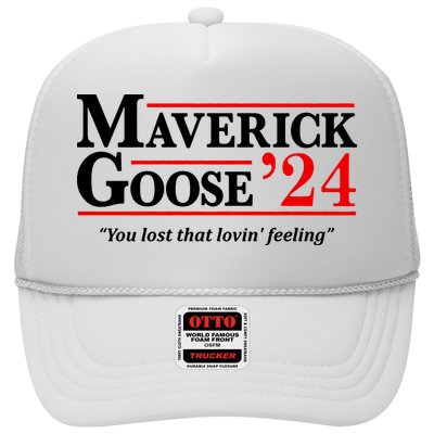 Maverick Goose 24 2024 Election Maverick For President USA Pilot Trucker Hat