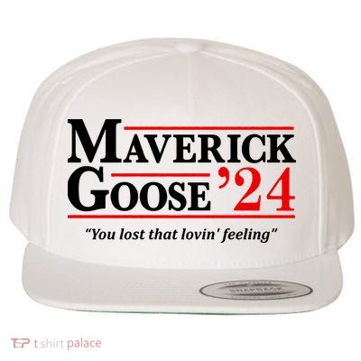 Maverick Goose 24 2024 Election Maverick For President USA Pilot Wool Snapback Cap