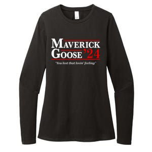 Maverick Goose 24 2024 Election Maverick For President USA Pilot 2024 Womens CVC Long Sleeve Shirt