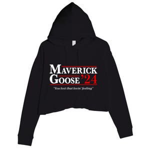 Maverick Goose 24 2024 Election Maverick For President USA Pilot 2024 Crop Fleece Hoodie