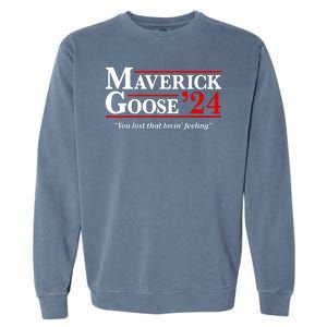 Maverick Goose 24 2024 Election Maverick For President USA Pilot 2024 Garment-Dyed Sweatshirt