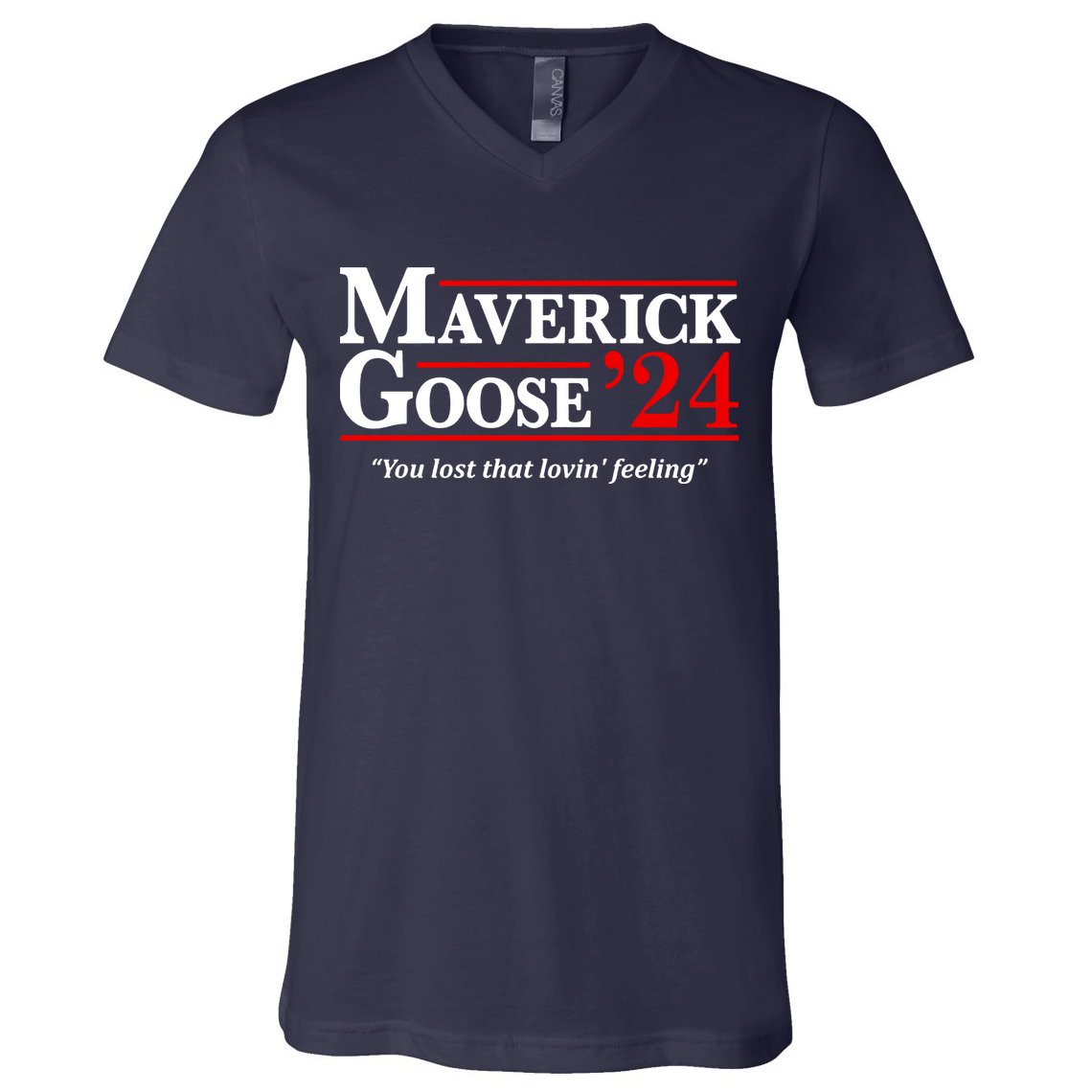 Maverick Goose 24 2024 Election Maverick For President USA Pilot 2024 V-Neck T-Shirt