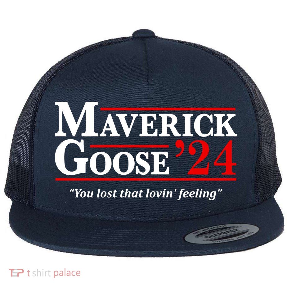 Maverick Goose 24 2024 Election Maverick For President USA Pilot 2024 Flatbill Hat