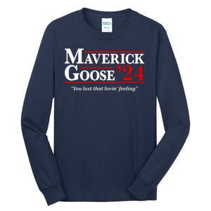 Maverick Goose 24 2024 Election Maverick For President USA Pilot 2024 Tall Long Sleeve T-Shirt