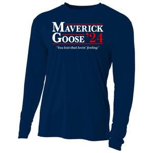 Maverick Goose 24 2024 Election Maverick For President USA Pilot 2024 Cooling Performance Long Sleeve Crew