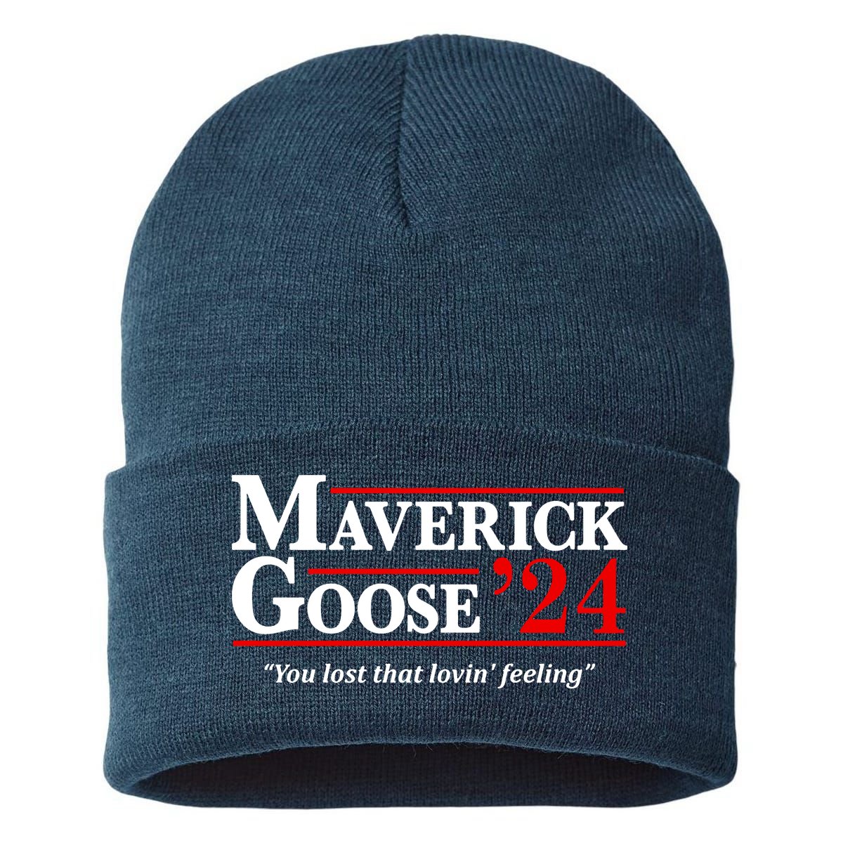 Maverick Goose 24 2024 Election Maverick For President USA Pilot 2024 Sustainable Knit Beanie
