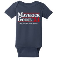 Maverick Goose 24 2024 Election Maverick For President USA Pilot 2024 Baby Bodysuit