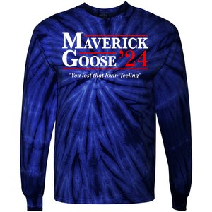 Maverick Goose 24 2024 Election Maverick For President USA Pilot 2024 Tie-Dye Long Sleeve Shirt