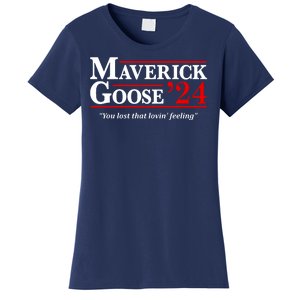 Maverick Goose 24 2024 Election Maverick For President USA Pilot 2024 Women's T-Shirt