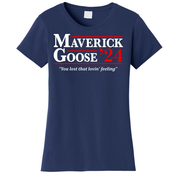 Maverick Goose 24 2024 Election Maverick For President USA Pilot 2024 Women's T-Shirt