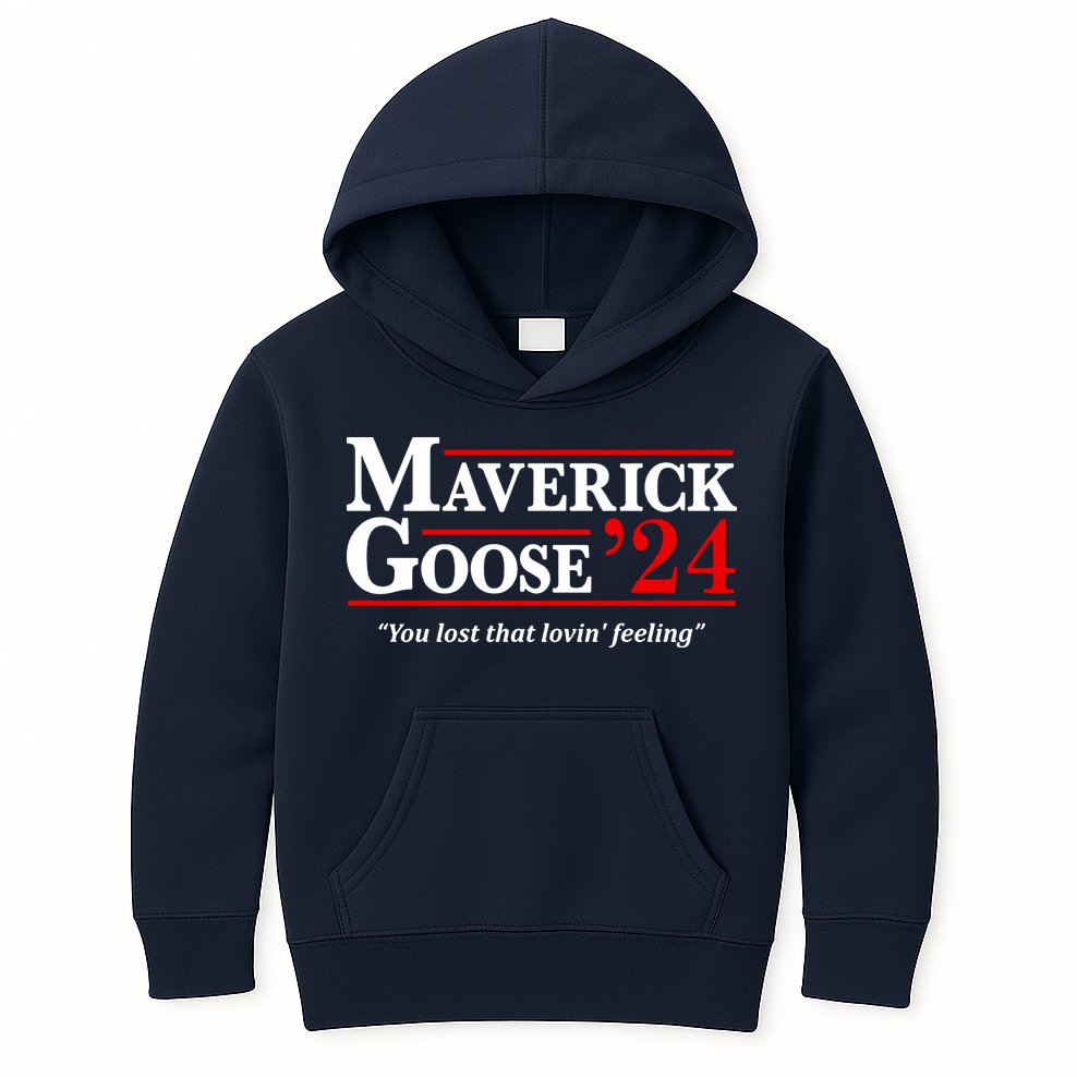 Maverick Goose 24 2024 Election Maverick For President USA Pilot 2024 Kids Hoodie