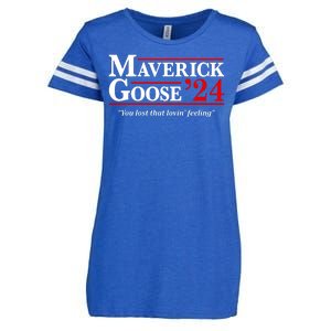 Maverick Goose 24 2024 Election Maverick For President USA Pilot 2024 Enza Ladies Jersey Football T-Shirt