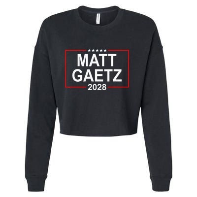 Matt Gaetz 2028 Presidential Election Usa Flag Republican Cropped Pullover Crew