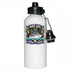 Mardi Gras 2025 Cruise Squad Family Matching Group Aluminum Water Bottle