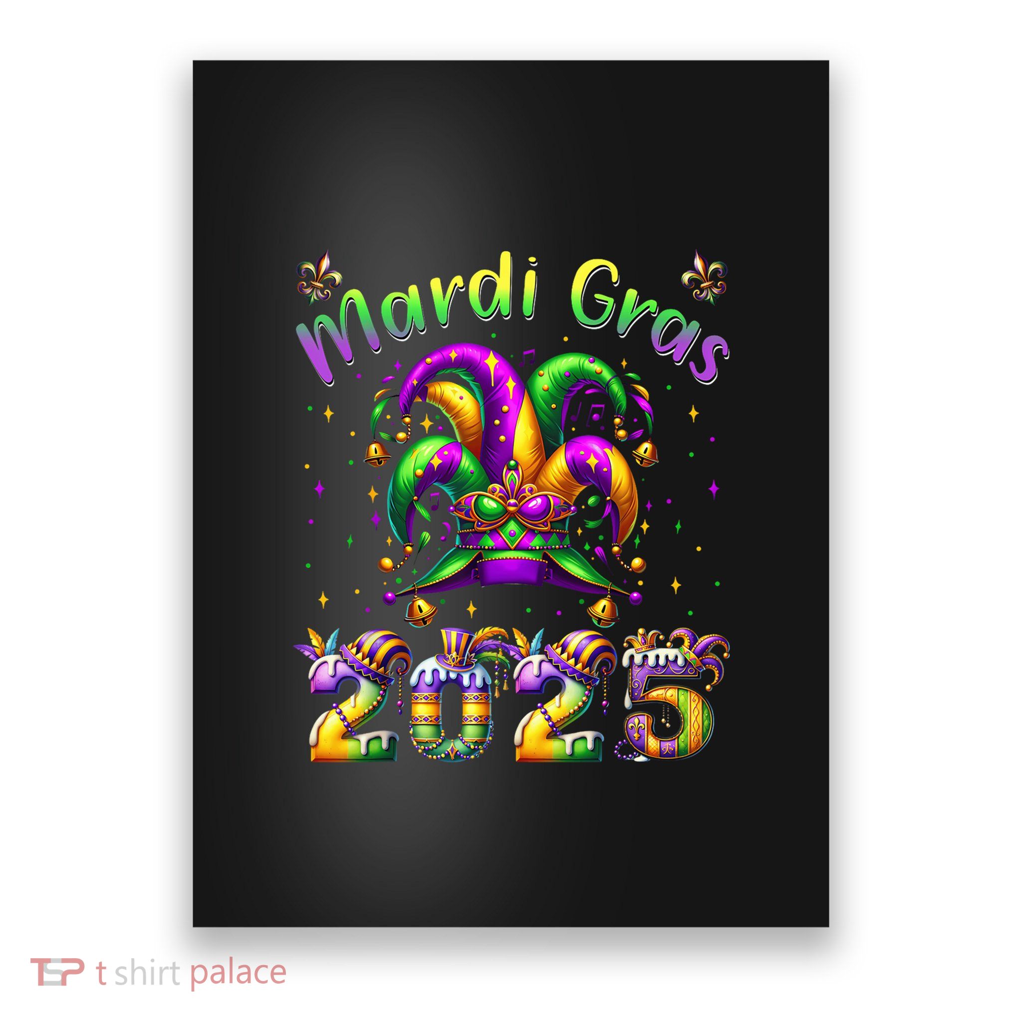 Mardi Gras 2025 Jester Outfit Poster