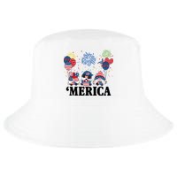 Merica Gnome 4th Of July Celebration Cool Comfort Performance Bucket Hat