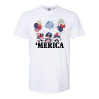 Merica Gnome 4th Of July Celebration Softstyle CVC T-Shirt