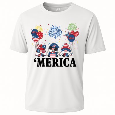 Merica Gnome 4th Of July Celebration Performance Shirt