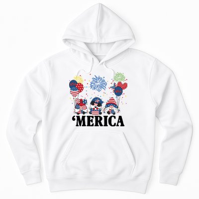 Merica Gnome 4th Of July Celebration Hoodie