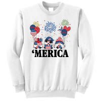 Merica Gnome 4th Of July Celebration Sweatshirt