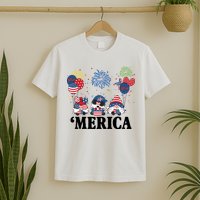 Merica Gnome 4th Of July Celebration T-Shirt
