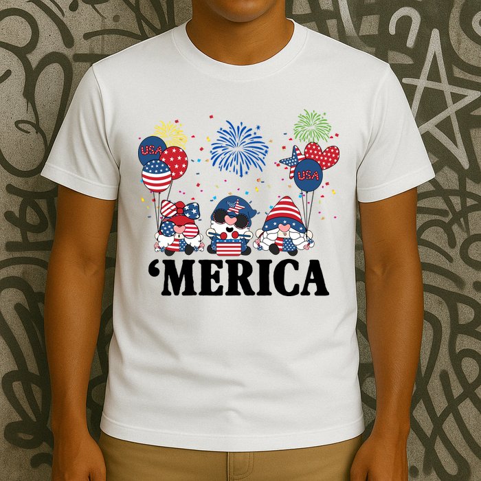 Merica Gnome 4th Of July Celebration T-Shirt