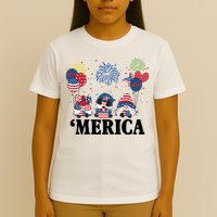 Merica Gnome 4th Of July Celebration T-Shirt