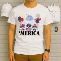 Merica Gnome 4th Of July Celebration T-Shirt