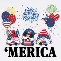 Merica Gnome 4th Of July Celebration T-Shirt