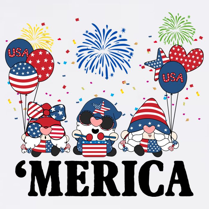 Merica Gnome 4th Of July Celebration T-Shirt